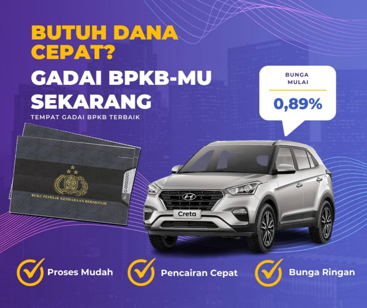 Kredit Jaminan Bpkb Mobil Hyundai Creta Dapat Dana Berapa? Seperti Ini Simulasinya